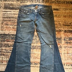 Rare Vintage Y2K True Religion Bell Bottom Jeans